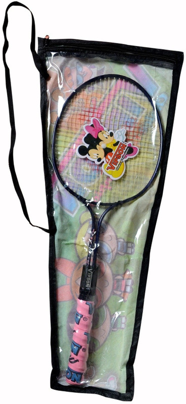 vipson Double Shaft Rod Light Weight Youth Badminton Racquet Pair For Kids 3 To 8 Years Multicolor Strung Badminton Racquet(Pack of: 2, 350 g)