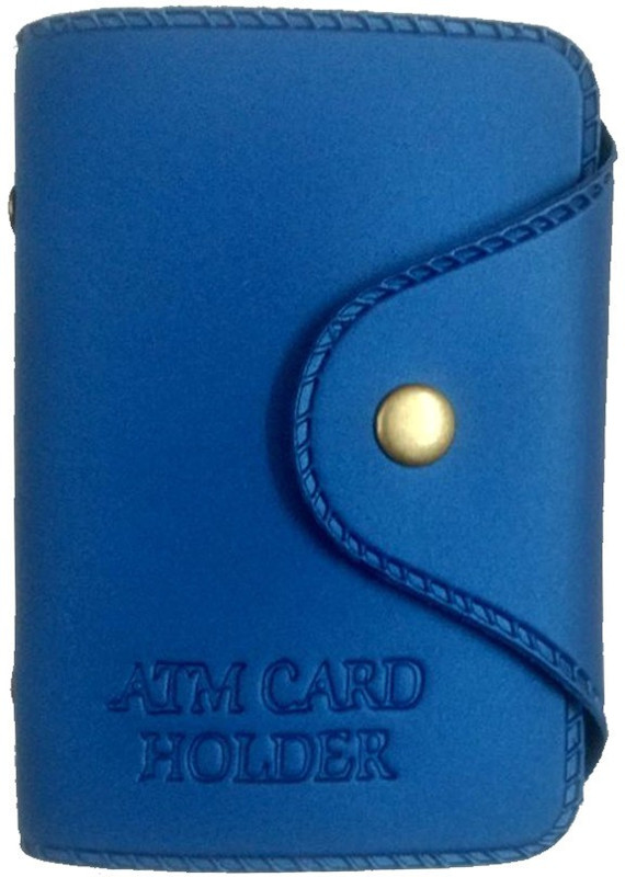 one touch solution 15 Card Holder(Set of 1, Blue)