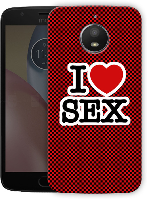 polymol Back Cover for Motorola Moto E4 Plus(I Love Sex, Hard Case)
