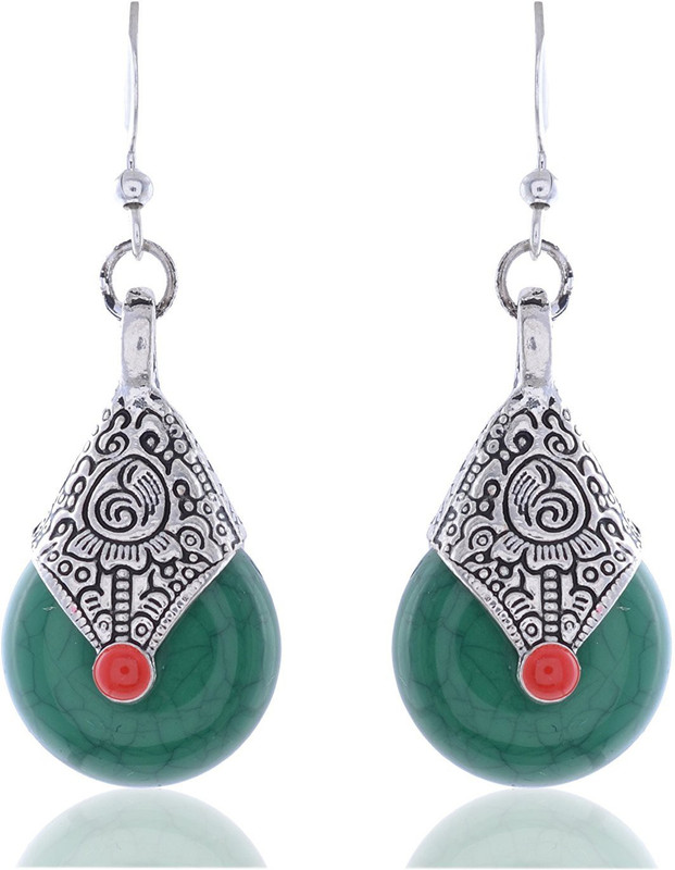 the fresh fashion Stone earrings German Silver, Stone Drops & Danglers, Drops & Danglers