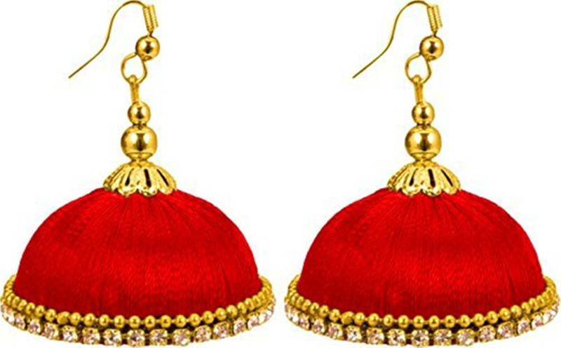 nandini creation Maya-001 Silk Dori Jhumki Earring
