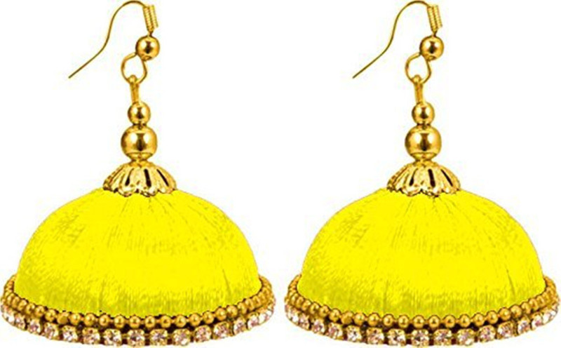 nandini creation Maya-007 Silk Dori Jhumki Earring