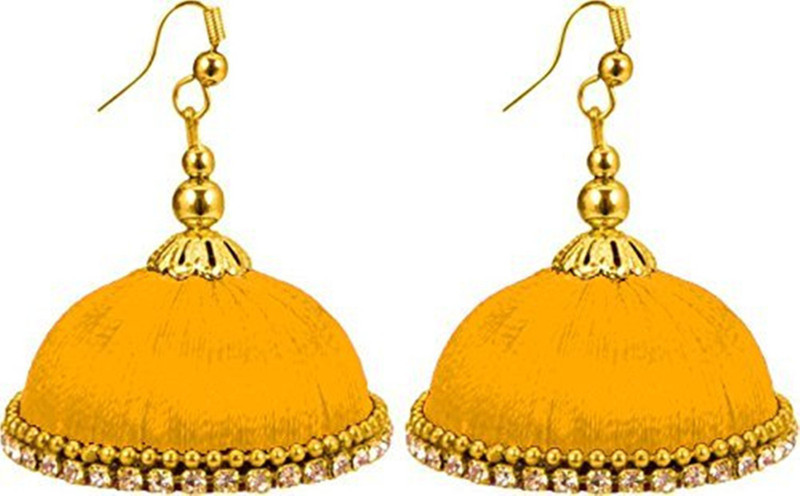 nandini creation Maya-004 Silk Dori Jhumki Earring