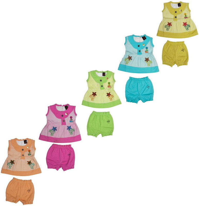 sk naren Girls Casual Top Panty(Multicolor)