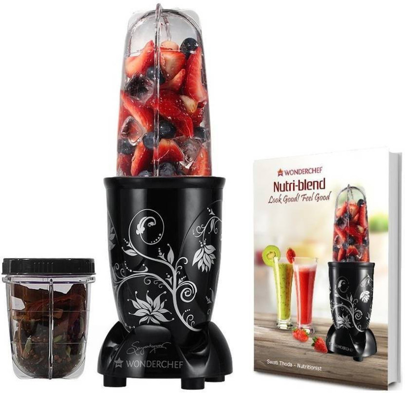 Wonderchef pro nutriblend 400 Juicer Mixer Grinder(Black, 2 Jars)