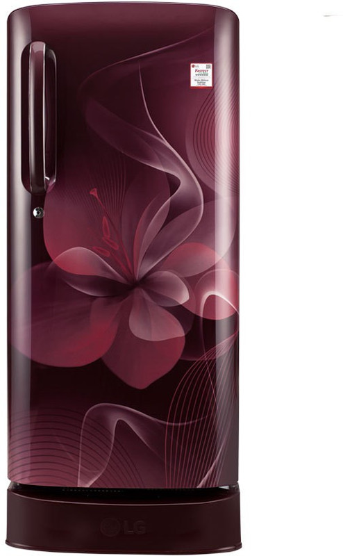 LG 190 L Direct Cool Single Door 4 Star Refrigerator with Base Drawer(Scarlet Dazzle, GL-D201ASDX) LG 190 L Direct Cool Single Door 4 Star Refrigerator with Base Drawer(Scarlet Dazzle, GL-D201ASDX)