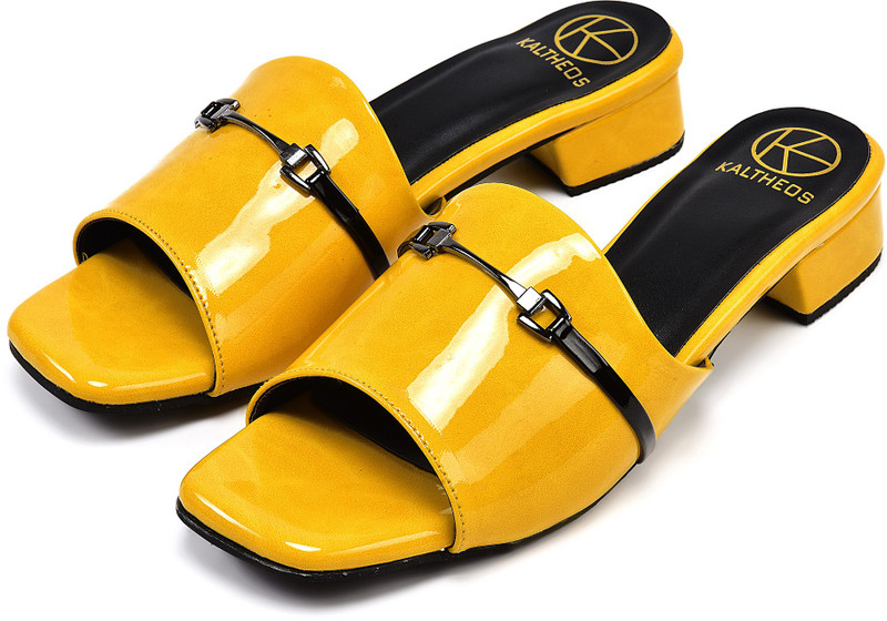 kaltheos Women Yellow Heels