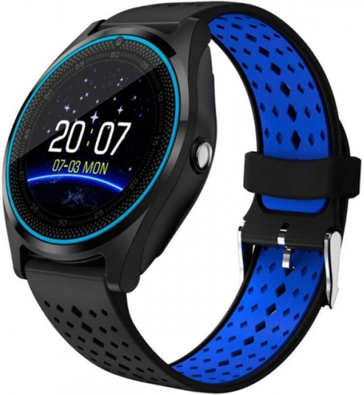 zepad PLUS compatible Smartwatch Smartwatch(Blue, Black Strap FREE)