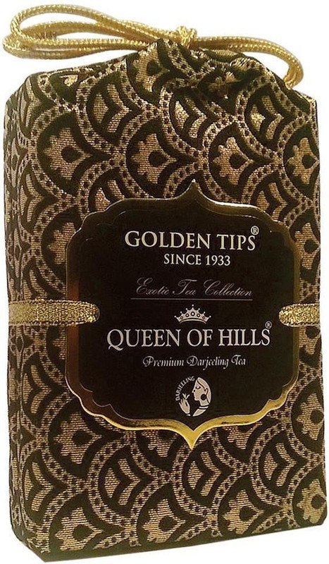 Golden Tips Queen of Hills Premium Darjeeling Tea - Brocade Bag, 200g Black Tea Box(200 g)