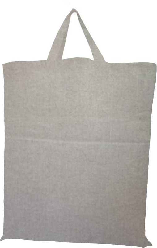 Rawpockets Rawbags 'Shopping Bag/tote Bag Grey Melange', reusable 100% Cotton Eco-Friendly |ToteBag |Natural colour|Eco bag |Canvas Fabric Multipurpose Bag(Grey, 5 inch)