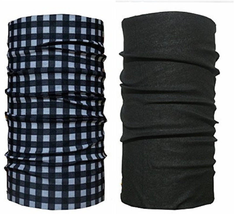 poshing Boys & Girls, Men & Women Checkered Bandana(Pack of 2)