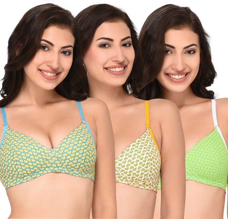 susie Women Full Coverage Lightly Padded Bra(Multicolor)