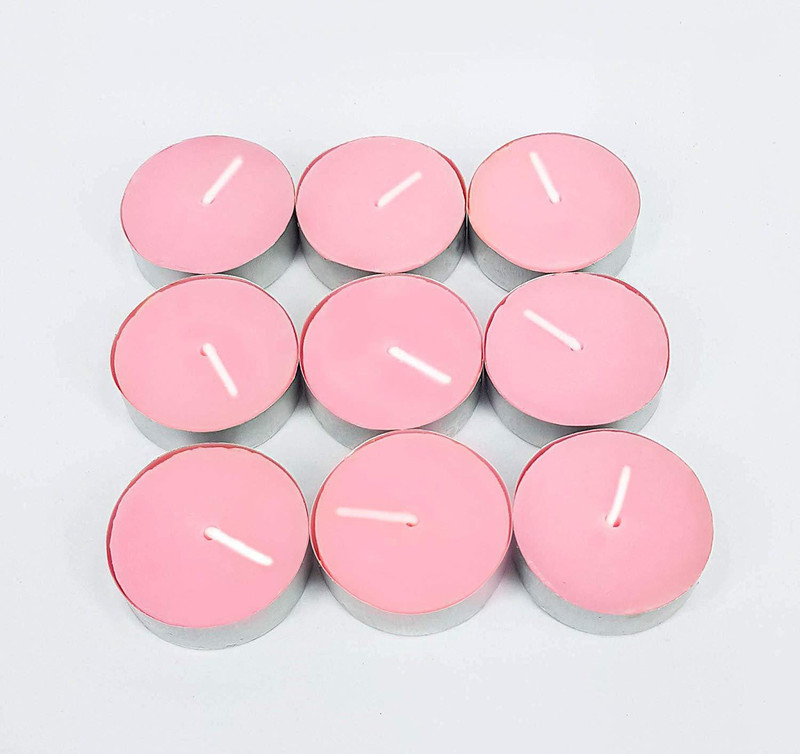 goyal candle planet Pink Tea Light ( set of 9) Candle(Pink, Pack of 9)