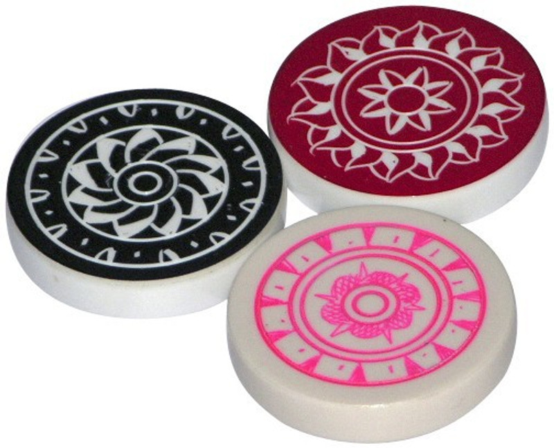 fosco PVC (Polyvinyl Chloride) Carrom Striker(Multicolor)
