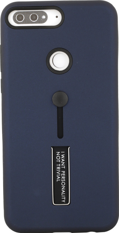 v signature Back Cover for hnor 7c(blue, Dual Protection)