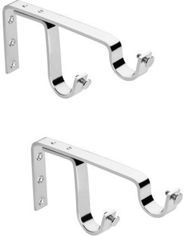homeplus Silver Rod Rail Bracket