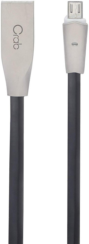 crab CUSB3 10 m Micro USB Cable(Compatible with mobile, tablet, Black, Sync and Charge Cable)
