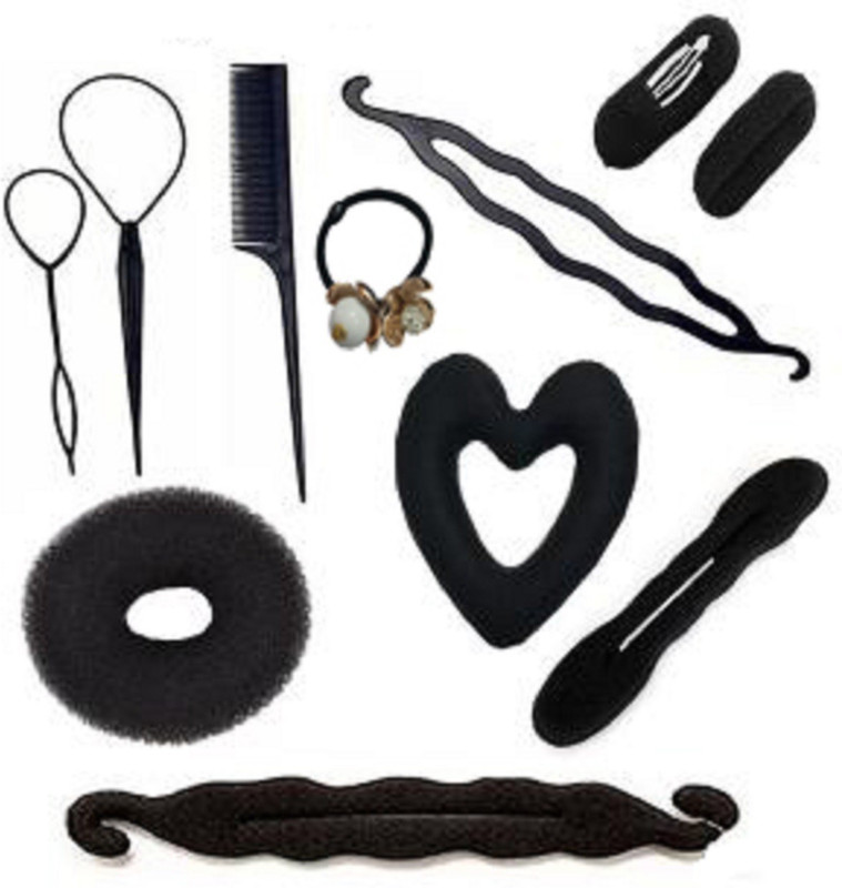 nerr Full Bridal Hair Styling kit / Hair Accessories Hair Accessory Set(Black)