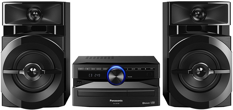 Panasonic SC-UX100 CD & USB Wireless Bluetooth 300W Shelf Stereo Mini Hi-Fi System(Black)