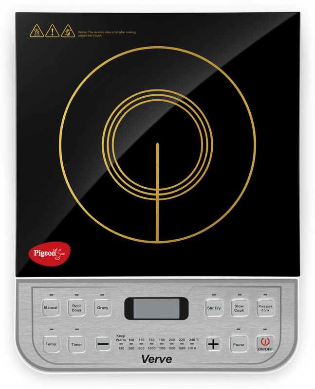 Pigeon VERVE Induction Cooktop(White, Push Button)