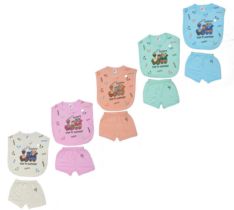 sk naren Baby Boys & Baby Girls Casual Top Shorts(Multicolor)