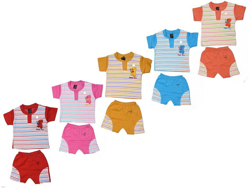 sk naren Baby Boys & Baby Girls Casual Top Trouser(Red)