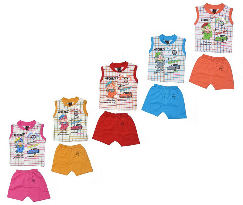 sk naren Baby Boys & Baby Girls Casual Top Trouser(Multicolor)