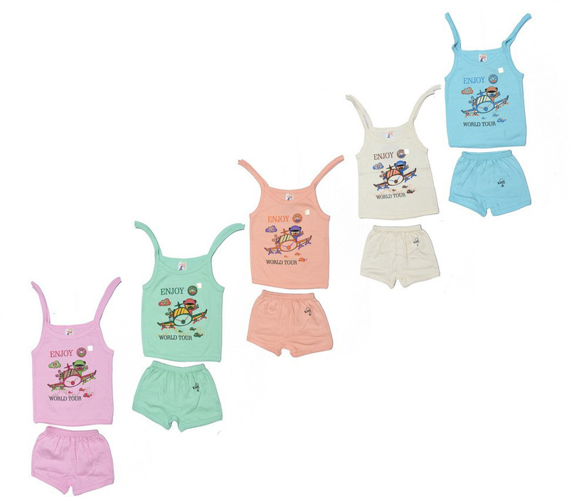 sk naren Baby Boys & Baby Girls Casual Top Panty(Multicolor)