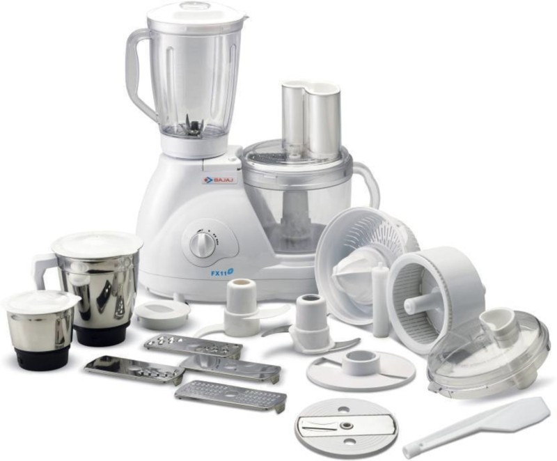 Bajaj FX 11 Food Factory 600 Juicer Mixer Grinder(White, 2 Jars)