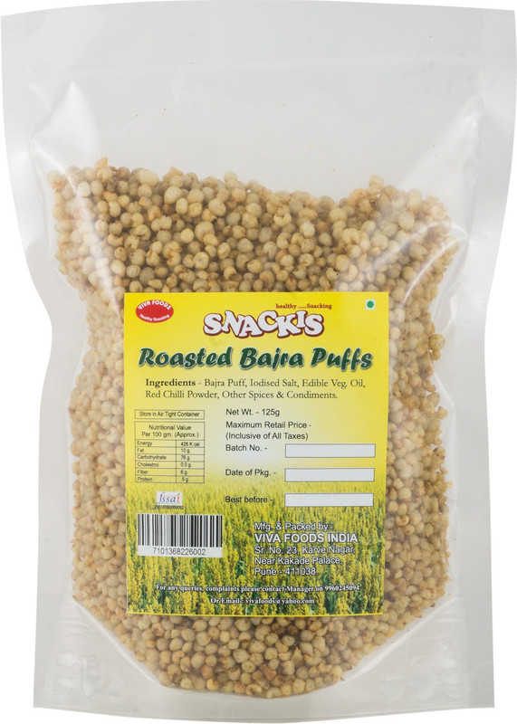 viva foods Rosted Bajra Puff 100gm testy snacks(100 g)