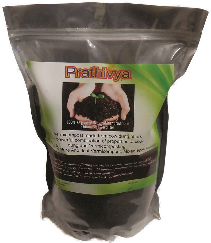 prathivya vermicompost Vermicompost – 100% Organic Soil Manure(1000 g Powder)