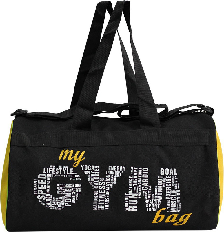 L'AVENIR Black/yellow - MY GYM BAG(Black, Kit Bag)
