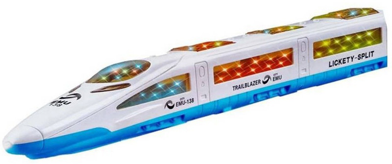 skyler Emu Speed Train For Kids With 3D Lights & Music (Multicolor) Toy Accessory(Emu train White)