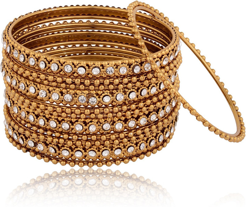 indian fashion jewellery Copper Copper Bangle Set(Pack of 12)