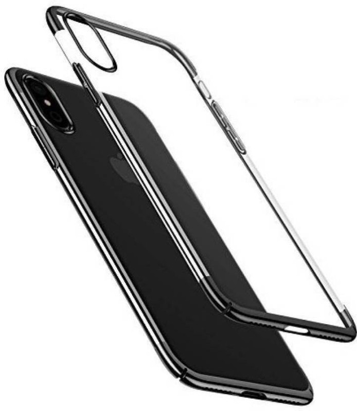 sws Back Cover for BASEUS Glitter Series PC Hard Phone Back Case Cover For Apple iPhone X - Black(Black, Hard Case)