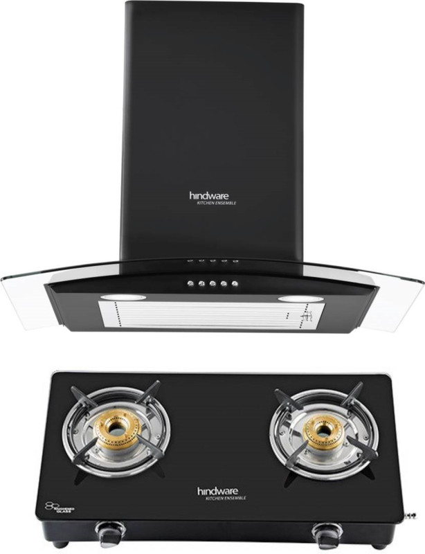 Hindware Sabina Blk 60 Plus Brio 2B Wall Mounted Chimney(Black 1100 CMH)