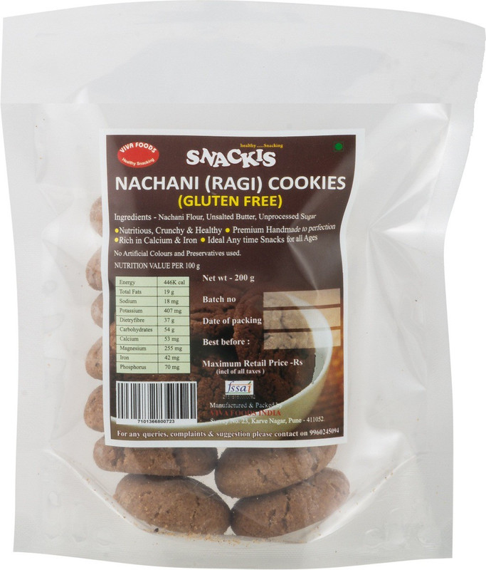 viva foods Nachani Ragi cookies(200 g)