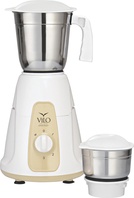vilo PRIME 450 Mixer Grinder(White, 2 Jars)