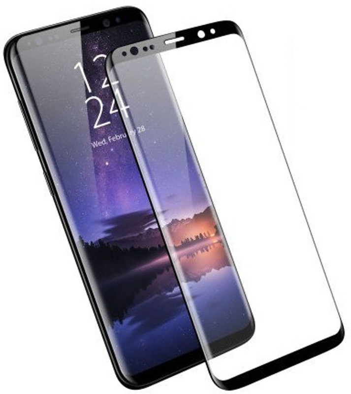 the best choice Tempered Glass Guard for Samsung Galaxy S9 5D Curved Color Glass/5D Tempered glass/ Edge to Edge 5D Anti -Scratch Glass/Screen Protector (BLACK)