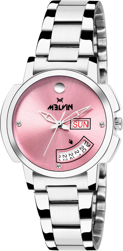 melvin LADIES ML-LR1008-PNK-CHN DAY & DATE CALENDAR Analog Watch  - For Girls