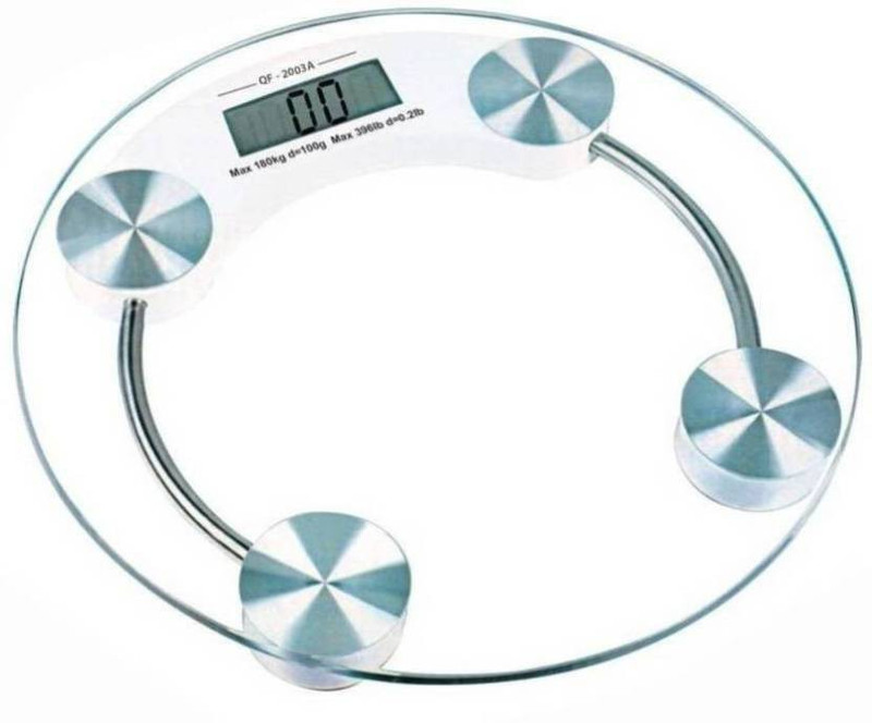 Tupperkart Glass Weight Machine Weighing Scale(transparent)