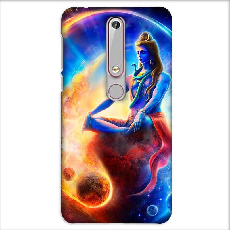 inkwale Back Cover for Nokia 6.1 Designer back color theme cartoon(multi, Hard Case)
