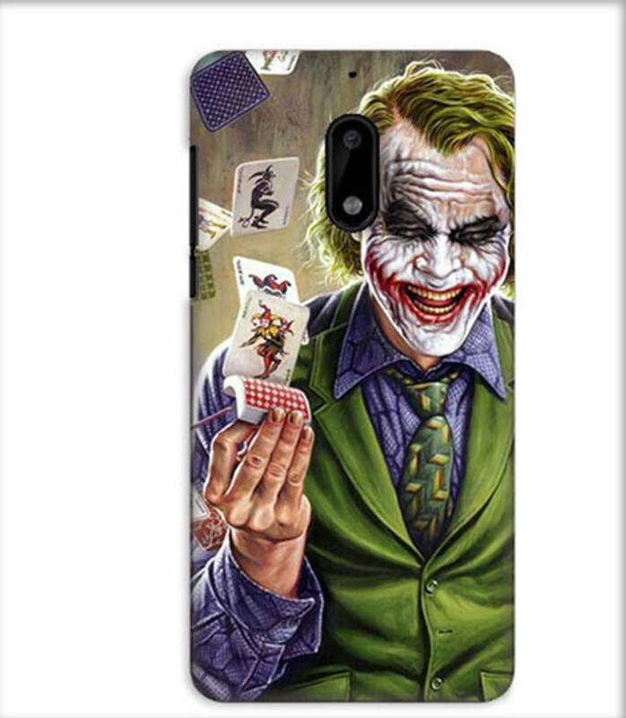 inkwale Back Cover for Nokia 6 Designer back color theme JOKER(multi, Hard Case)