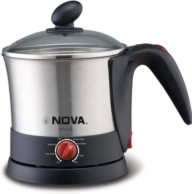 Nova 2725 Multi Functional Kettle Electric Kettle(1.5 L, Silver)