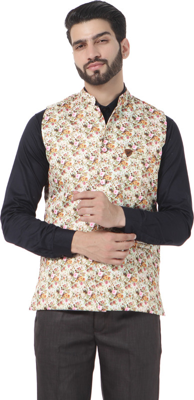 vandnam fabrics Sleeveless Printed Men Jacket
