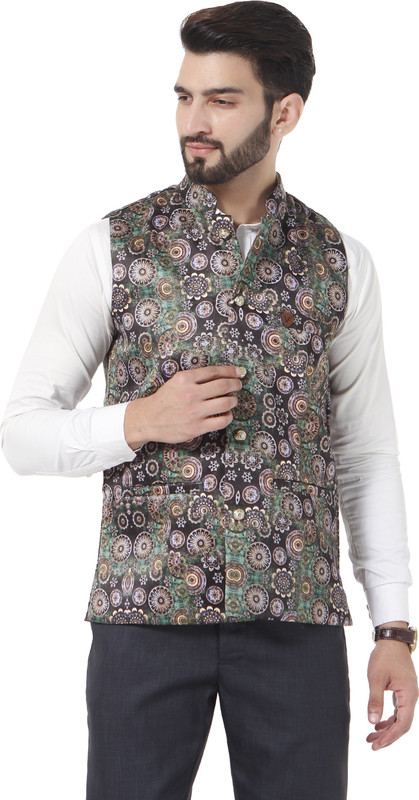 vandnam fabrics Sleeveless Printed Men Jacket