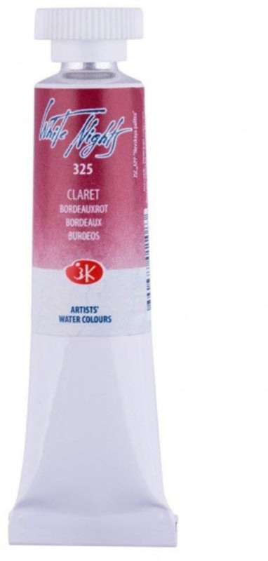 white nights Artist - Water Color 10 ml tube - Claret(Set of 1, Claret)