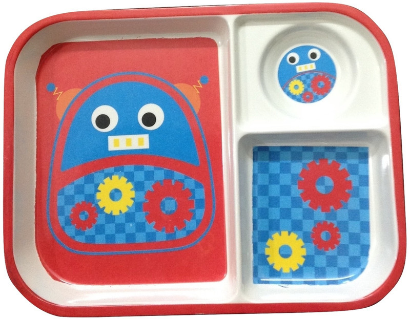 little lillies Mealtime 3 section kids Sectioned Plate