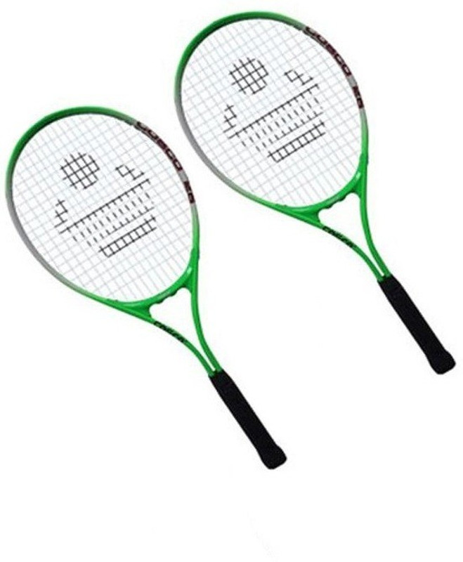 COSCO 'Cosco 25' Tenns racket (Pack of 2) (Color On Availability)- Multicolor Strung Tennis Racquet(Pack of: 2, 80 g)