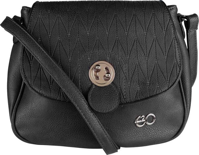 E2O Fashion Black Sling Bag